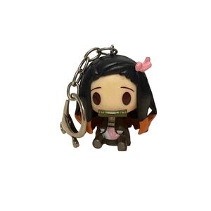 Demon Slayer Nezuko Kamado Choko Nokko Mini Figure Keychain NWOT